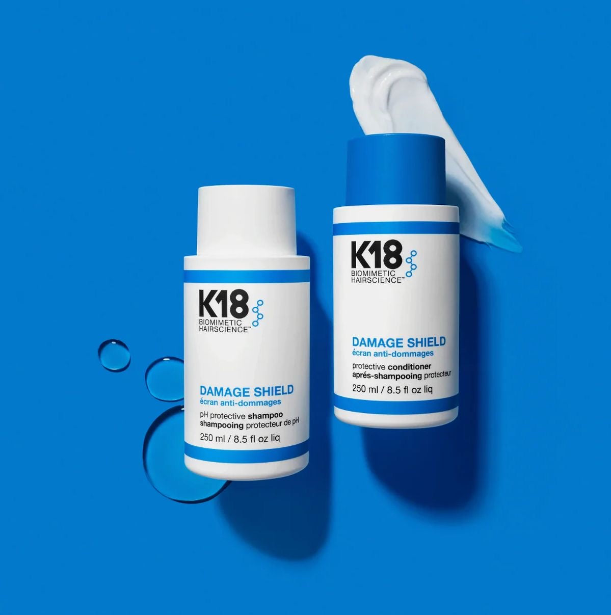 K18 DAMAGE SHIELD pH Protective Shampoo 8.5 oz & Conditioner 8.5 oz Combo Pack