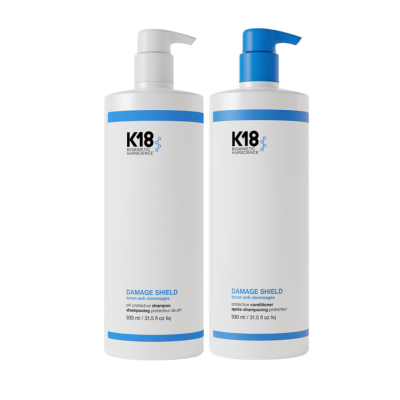 K18 DAMAGE SHIELD Protective Shampoo and Conditioner